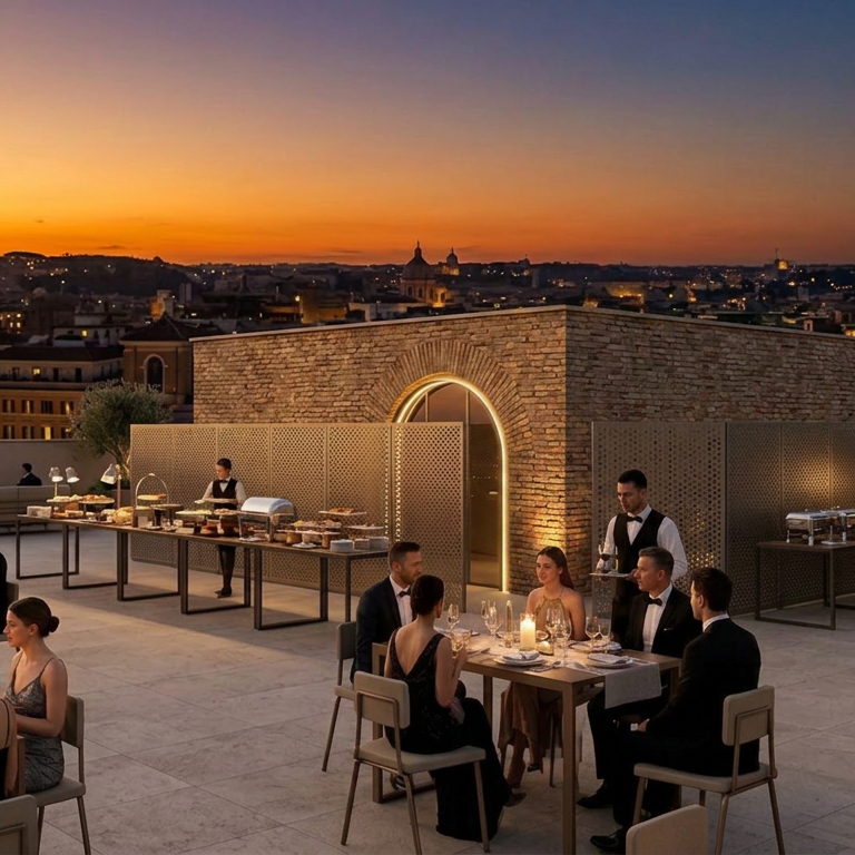 terrazza e buffet